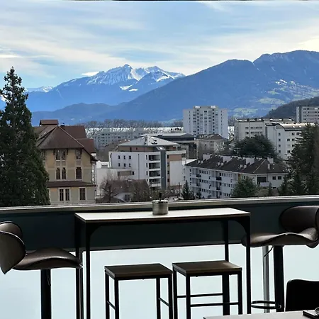 Luxueux T4 - Lac 5 Min - Parkings Privatifs - Vue Lac Et Montagne 阿讷西